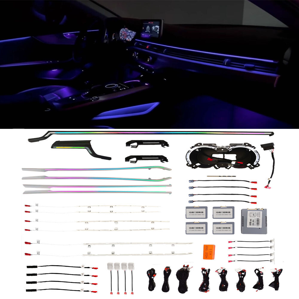 64 Colors Fits Audi A5 4-Door 2017-2024 Active Ambient Lighting Atmosphere Light