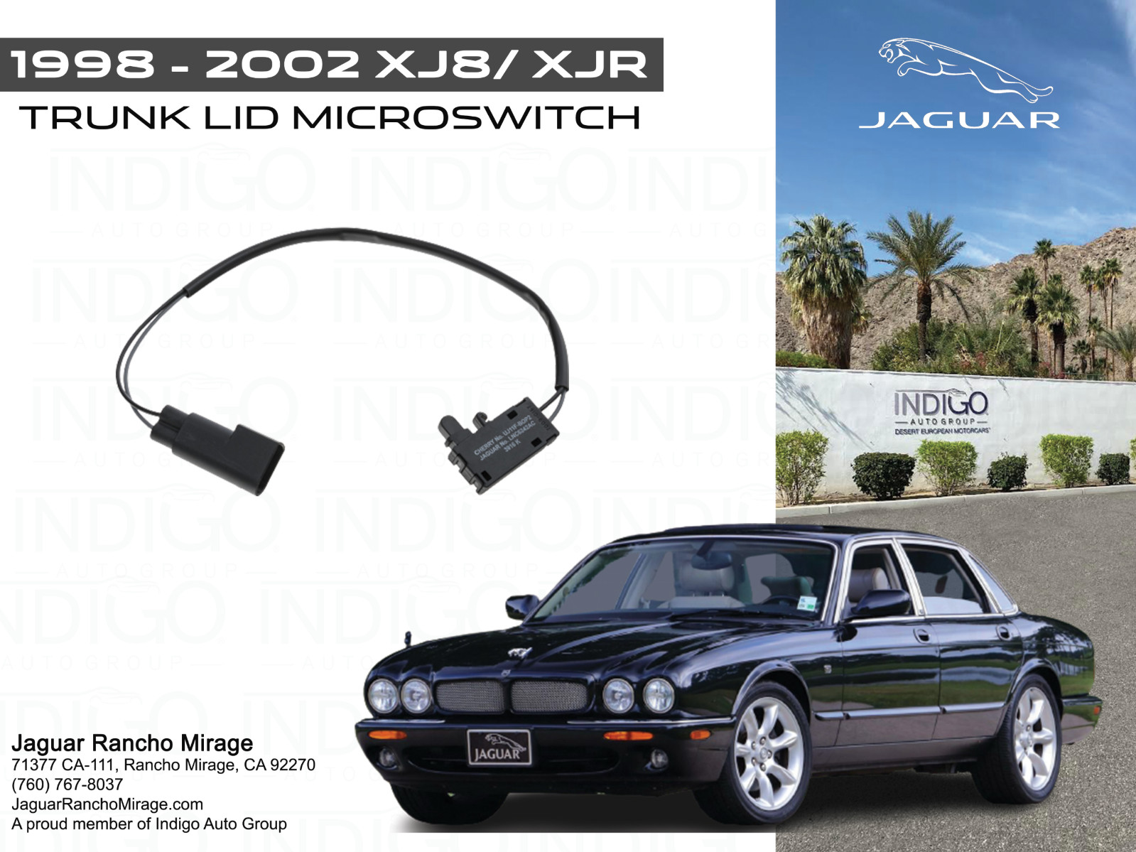 NEW Genuine OEM Jaguar Trunk Lid Microswitch 1998-2002 JAGUAR XJ8/XJR-LNC6242AC