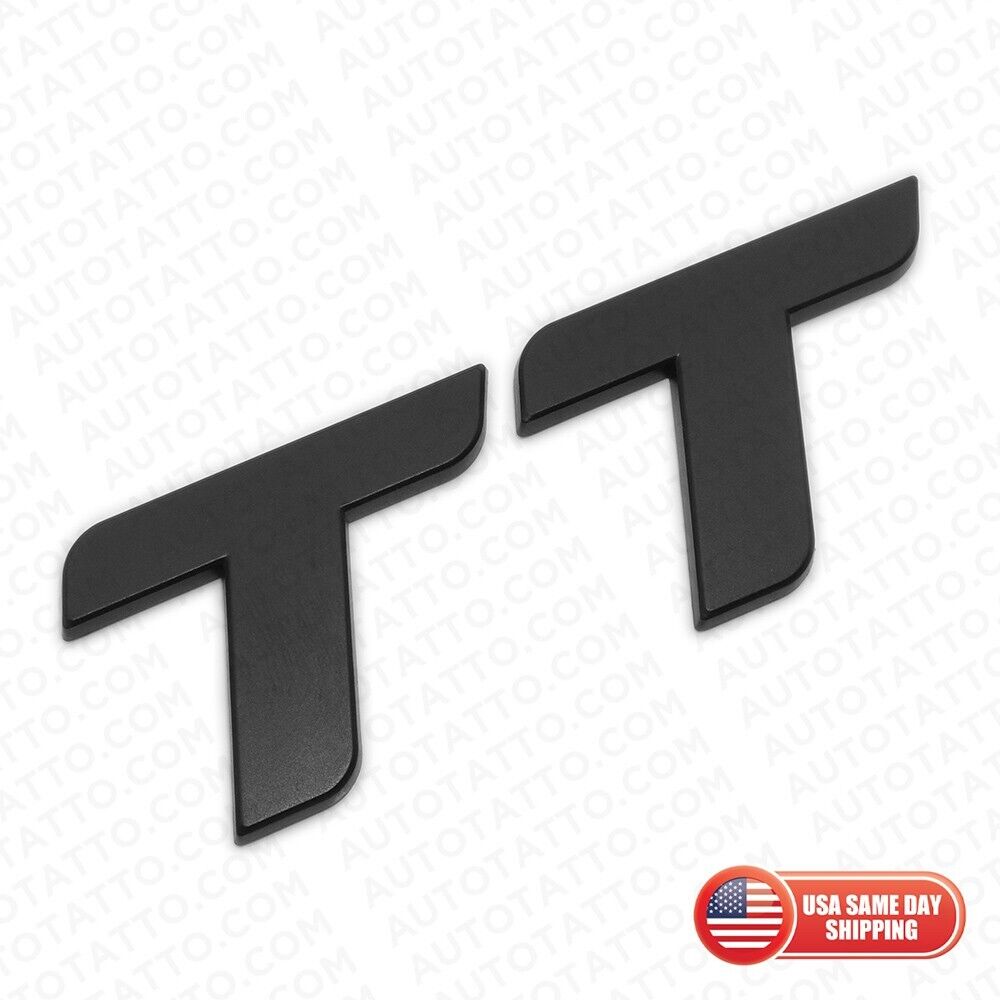 08-15 Audi TT Matte Black Rear Letter Tail Badge Trunk Emblem Badge Logo Sport