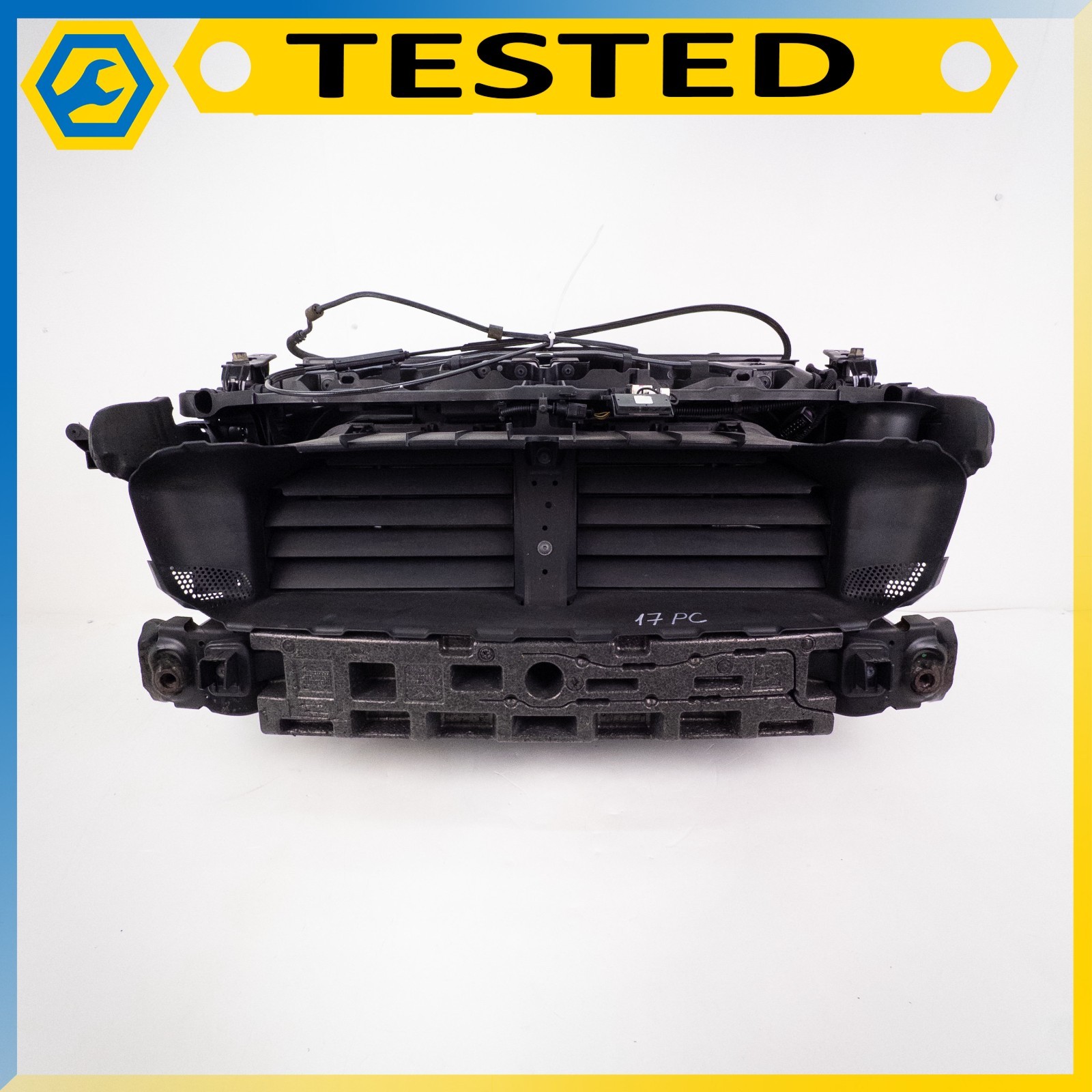15-18 PORSCHE CAYENNE 3.6L FRONT REINFORCEMENT BAR W/ RADIATOR ASSEMBLY OEM 15-18 PORSCHE CAYENNE 3.6L FRONT REINFORCEMENT BAR W/ RADIATOR ASSEMBLY OEM