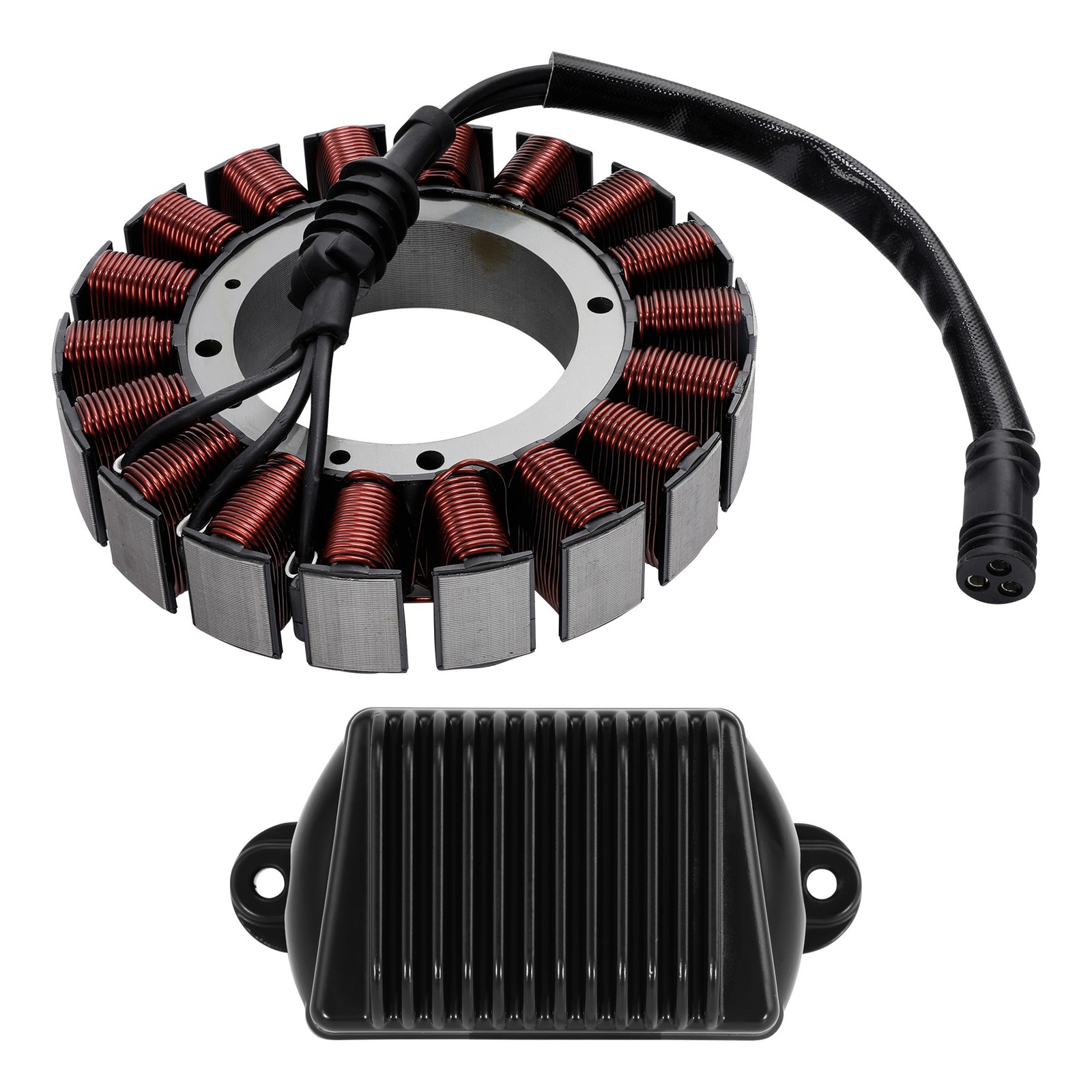 Generator Stator Coil & Voltage Ignition Regulator For Harley Road Glide 06-08
