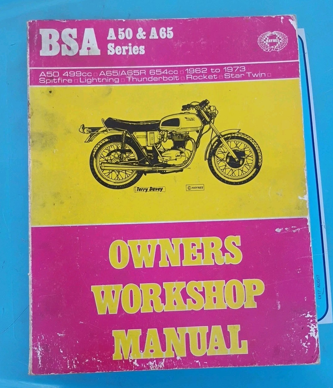 BSA Service Repair Shop Maintenance Workshop Manual A50 A65 Spitfire Rocket Star