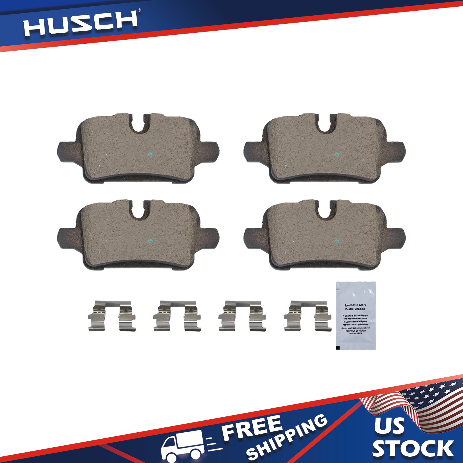 Rear Premium Ceramic Brake Pads for Chevrolet Malibu Equinox Trax 2024-2025 Rear Premium Ceramic Brake Pads for Chevrolet Malibu Equinox Trax 2024-2025