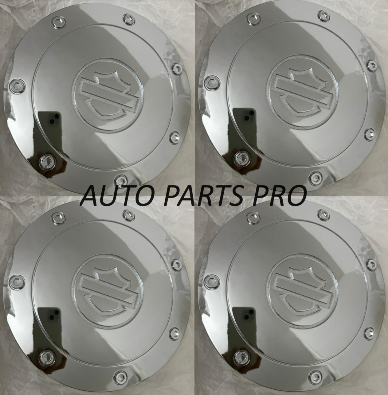 4pcs.2001-2003 Ford F-150 Harley Davidson Chrome Wheel Cover Center Hub Caps NEW 4pcs.2001-2003 Ford F-150 Harley Davidson Chrome Wheel Cover Center Hub Caps NEW
