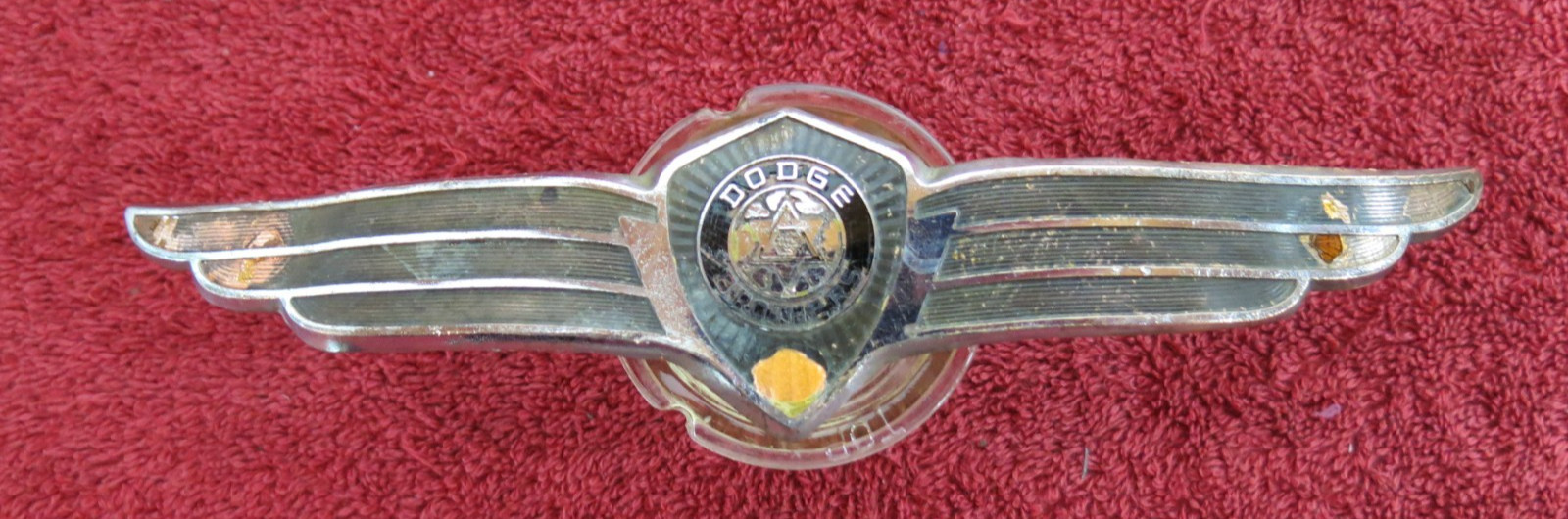 1936 1937 1938 DODGE BROTHERS TRUNK EMBLEM BADGE WINGS CLOISONNE COUPE SEDAN OEM 1936 1937 1938 DODGE BROTHERS TRUNK EMBLEM BADGE WINGS CLOISONNE COUPE SEDAN OEM