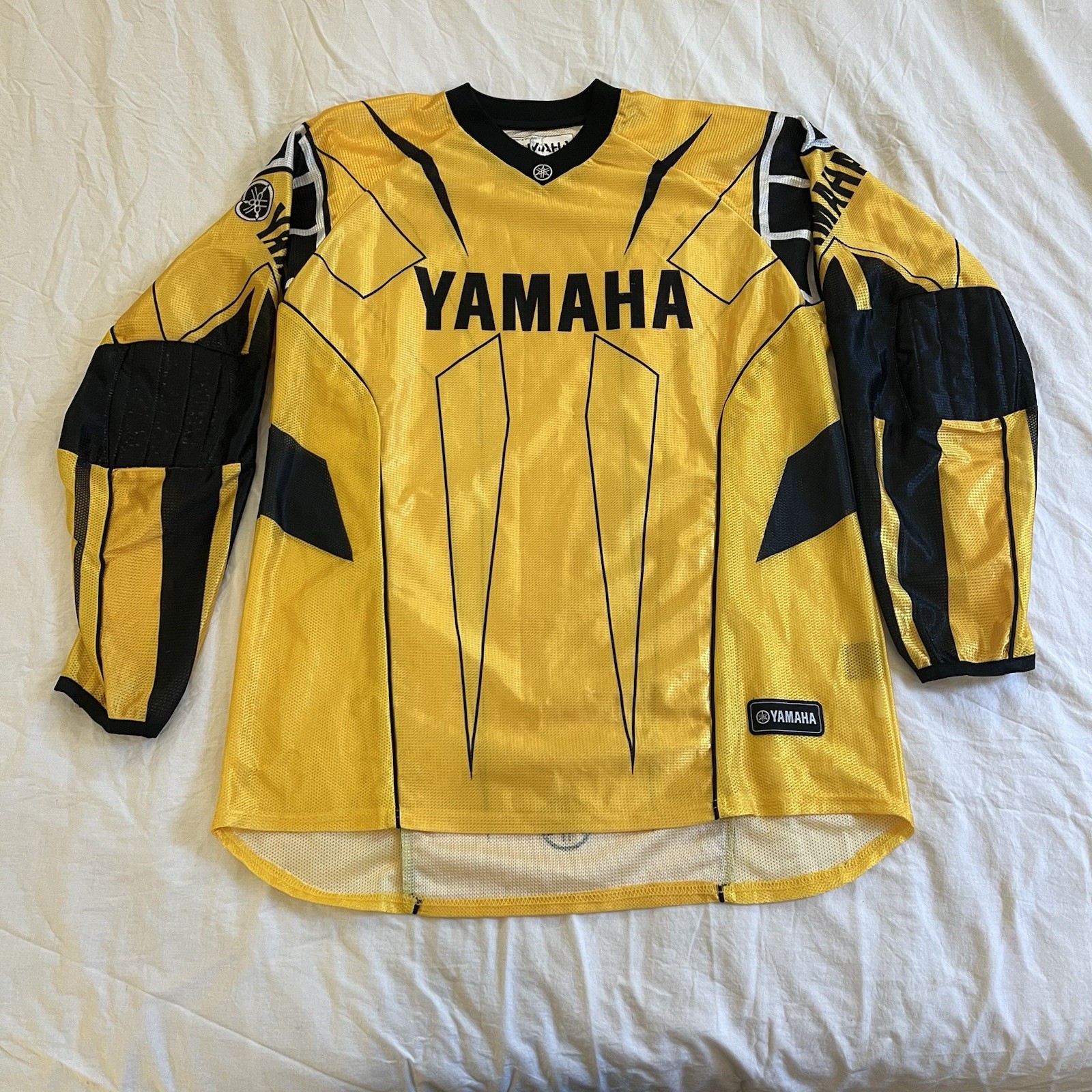Yamaha Motocross Jersey Vintage Men\'s Size Medium Yellow / Black Yamaha Motocross Jersey Vintage Men\'s Size Medium Yellow / Black