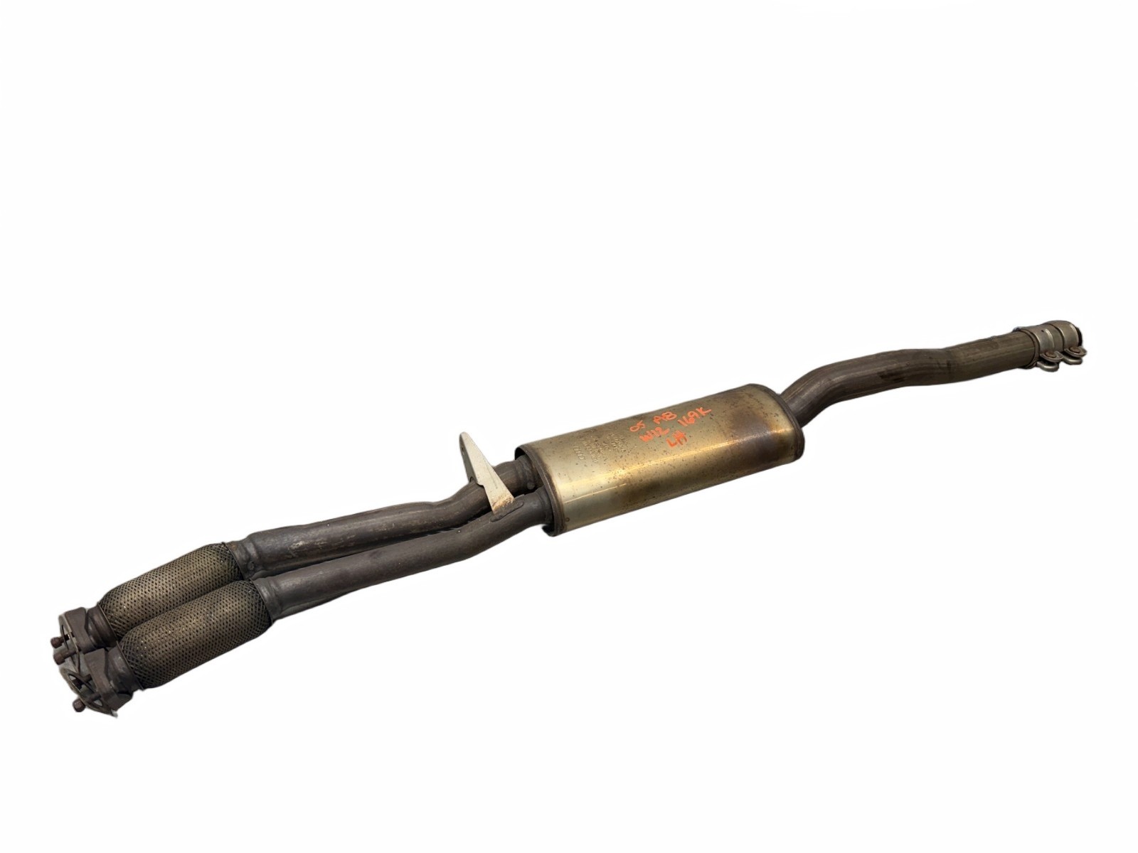2005 Audi A8L D3 W12 Driver Left Exhaust Flex Pipe Muffler 4E0253211J