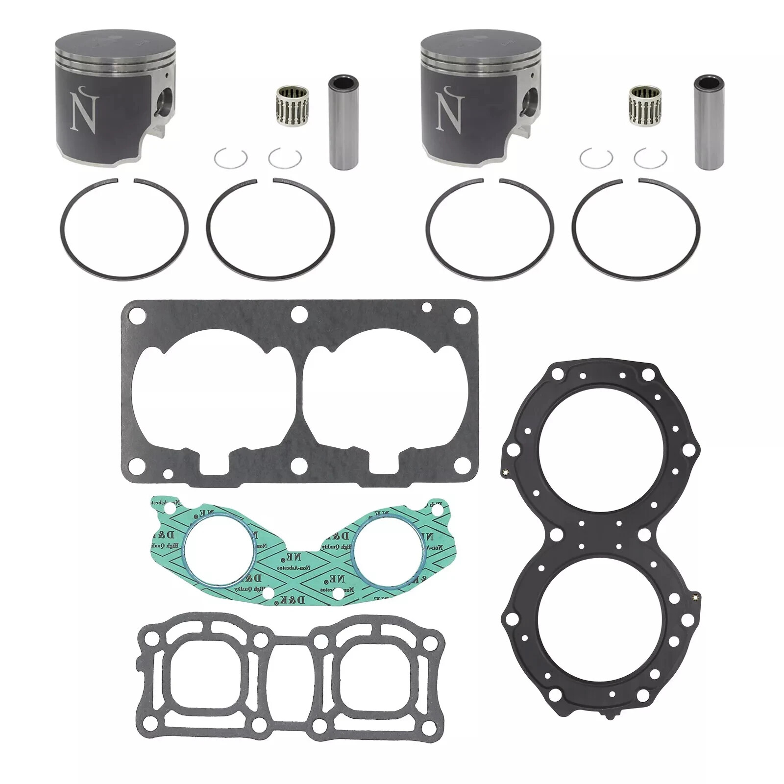Yamaha WaveRunner 760 Namura Top End Rebuild Kit Pistons Gaskets 84mm 1996-2000 Yamaha WaveRunner 760 Namura Top End Rebuild Kit Pistons Gaskets 84mm 1996-2000