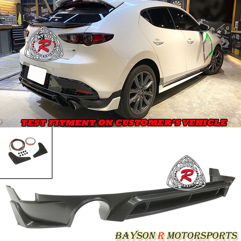 Fits 19-26 Mazda 3 5dr Hatchback TH-Style Rear Lip (PP) Fits 19-26 Mazda 3 5dr Hatchback TH-Style Rear Lip (PP)