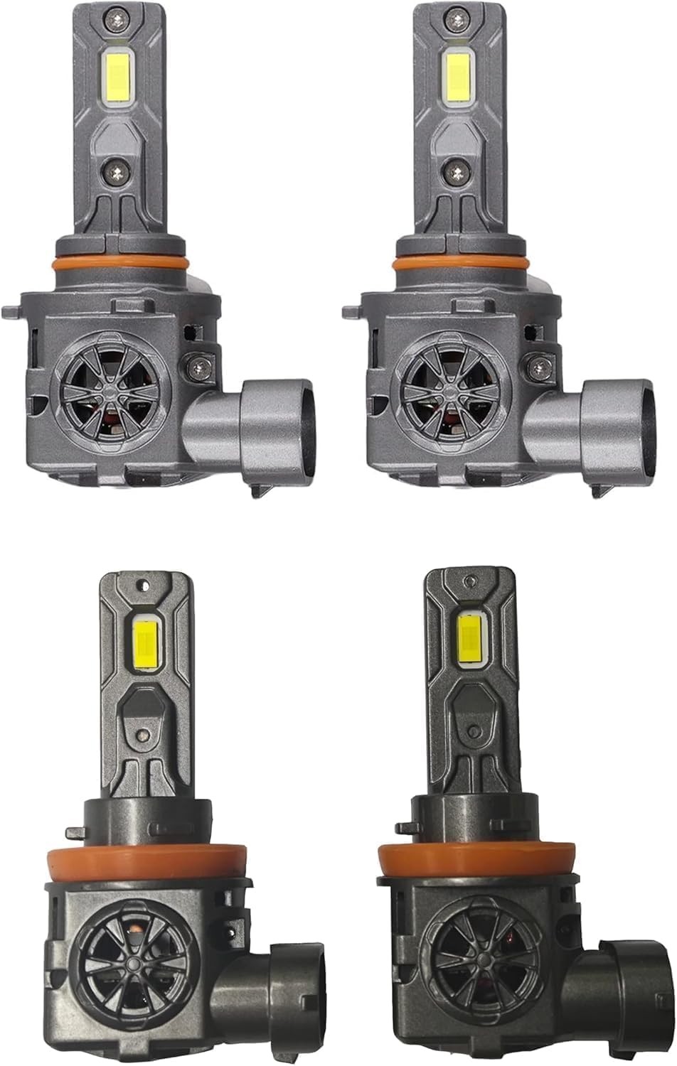 Latest H11/H8/H9 & 9005/HB3 Bulbs Combo, 110,000LM Brightness 1:1 Mini Pack of 4 Latest H11/H8/H9 & 9005/HB3 Bulbs Combo, 110,000LM Brightness 1:1 Mini Pack of 4