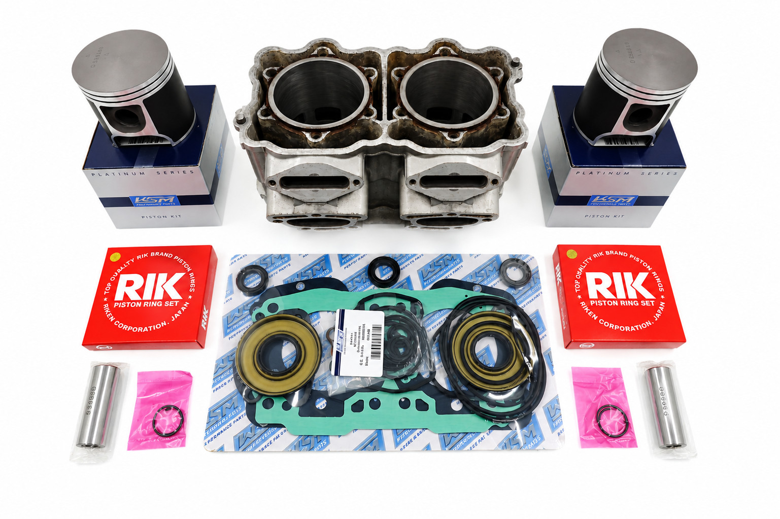 REMAN +1mm 2002-2004 Sea-Doo 951 DI OEM 5 PORT Cylinder Top End Kit