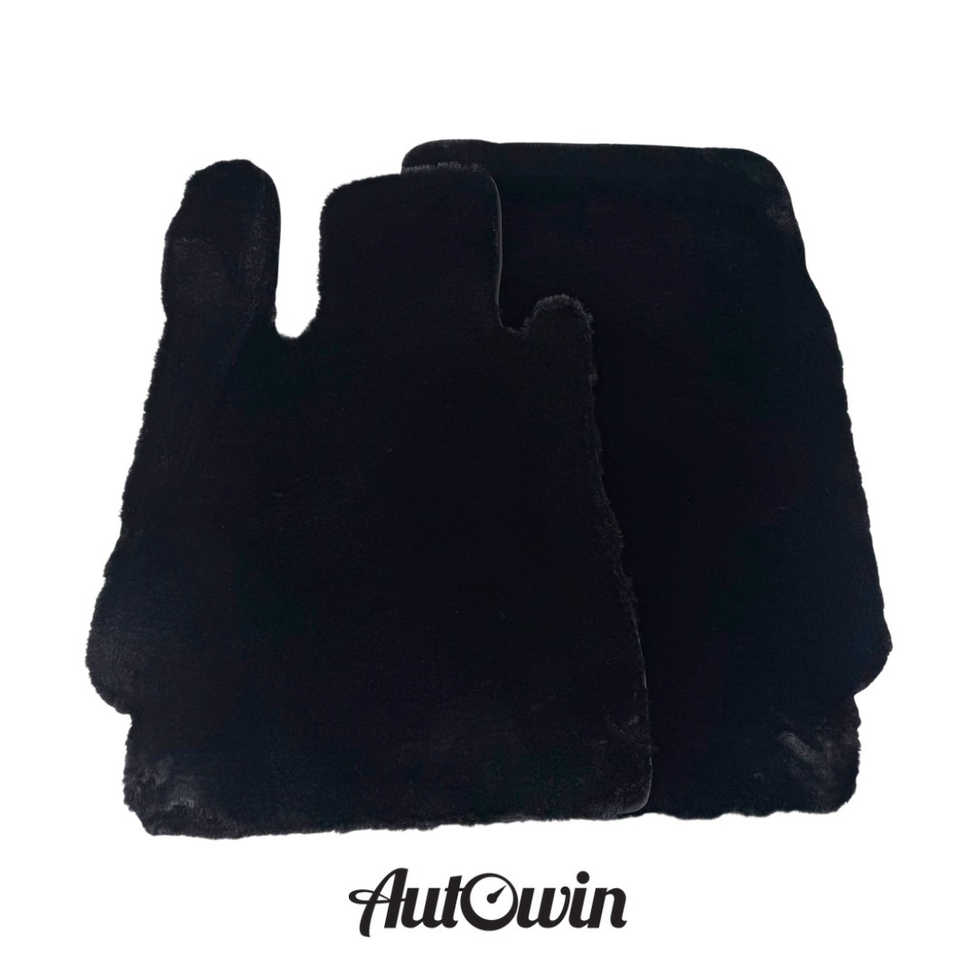 Black Sheepskin Floor Mats for Mercedes Benz Maybach 57S (2003-2013)