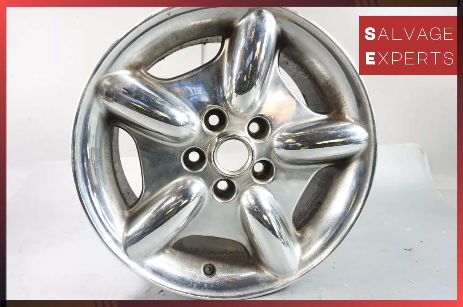 1997 - 1999 Jaguar XK8 Spoke Chrome Alloy Wheel Rim Factory MJA6116BB OEM 1997 - 1999 Jaguar XK8 Spoke Chrome Alloy Wheel Rim Factory MJA6116BB OEM
