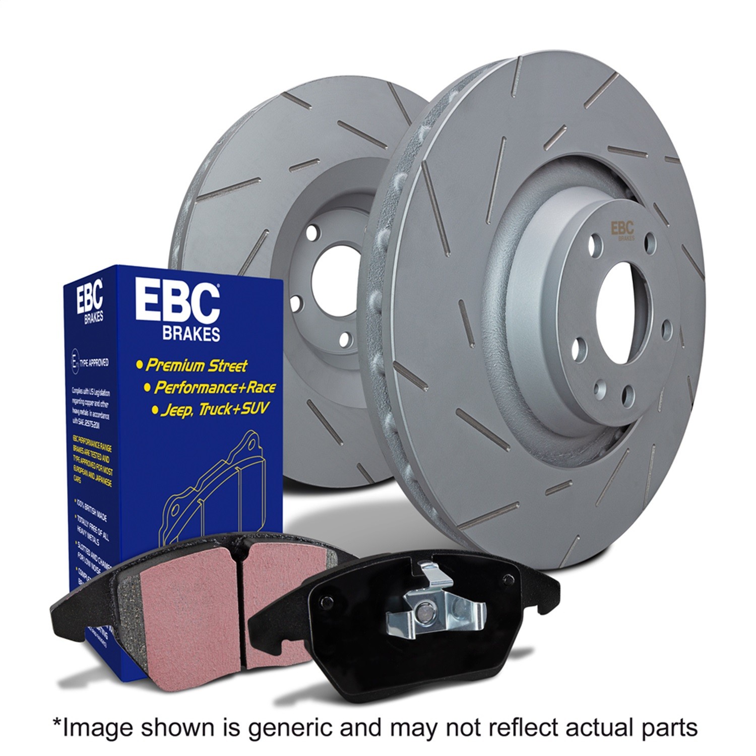 EBC for S2 Kits Greenstuff Pads and USR Rotors S2KR2569
