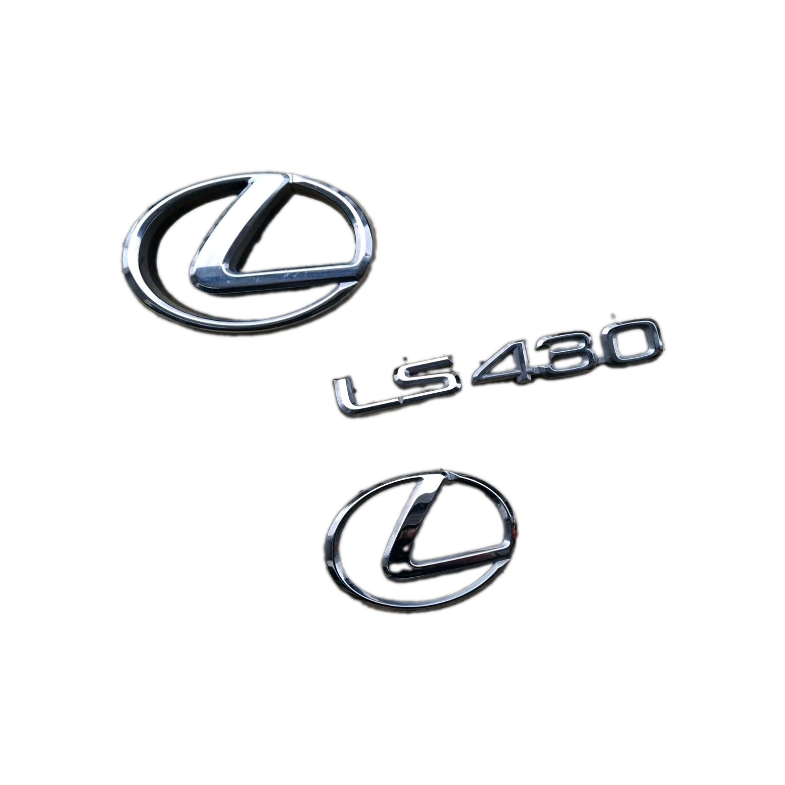 2001-2003 01 02 03 LEXUS LS LS430 REAR & FRONT EMBLEM LOGO BADGE SIGN SYMBOL OEM