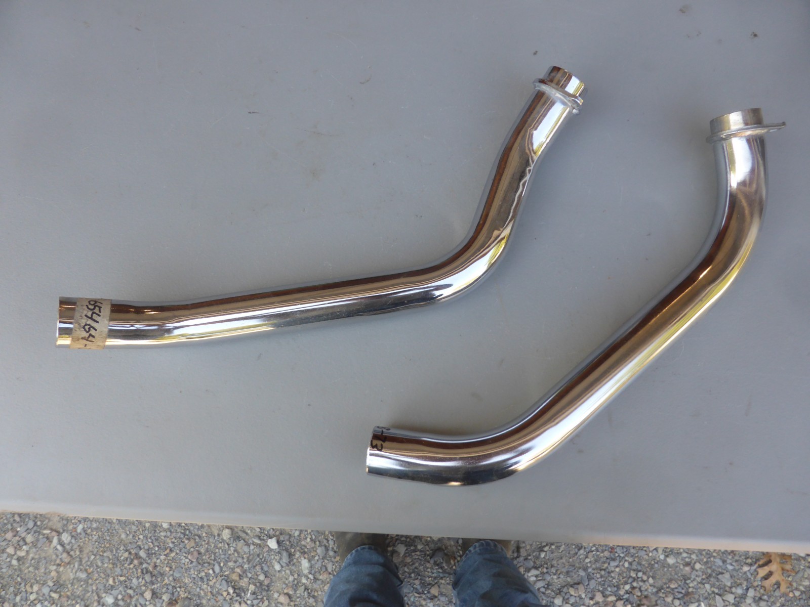 Harley NOS Shovelhead FX Super Glide Front Rear Exhaust 65498-73 65464-73 Harley NOS Shovelhead FX Super Glide Front Rear Exhaust 65498-73 65464-73