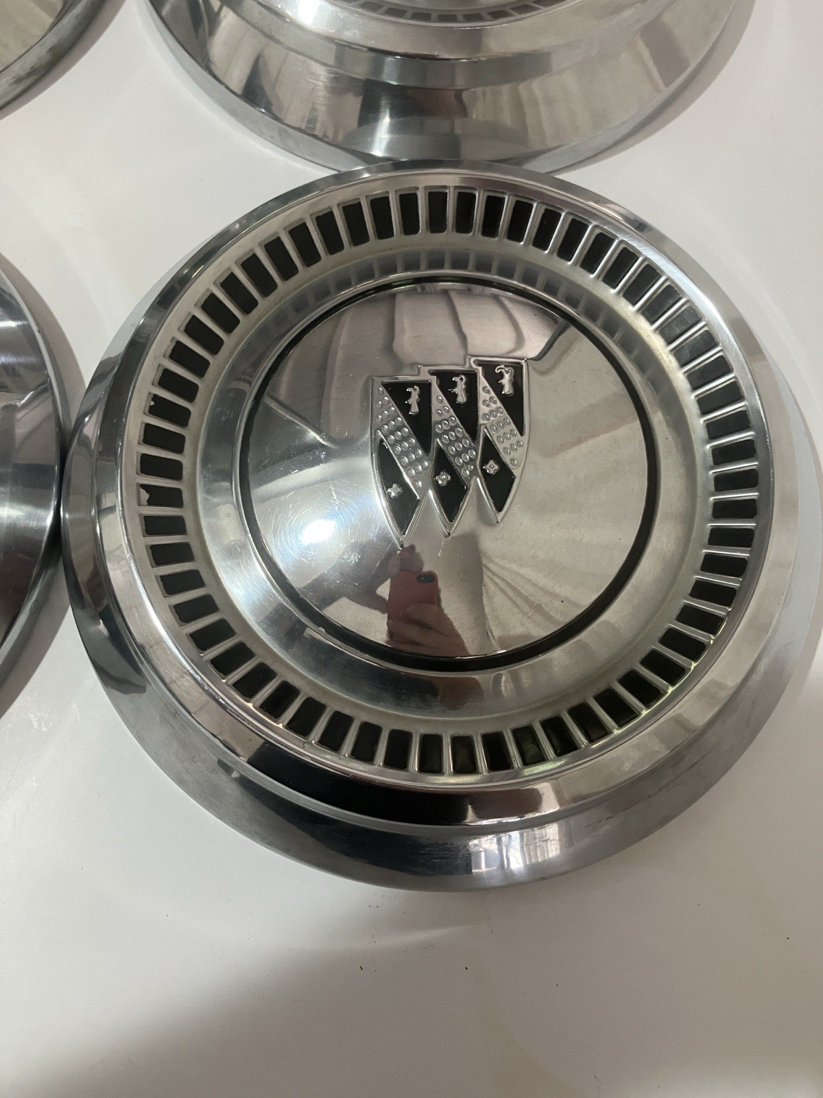 1965-1972 Buick Regal Grand Sport Skylark Set Of 4 Dog Dish Hubcaps 10.5\ 1965-1972 Buick Regal Grand Sport Skylark Set Of 4 Dog Dish Hubcaps 10.5\