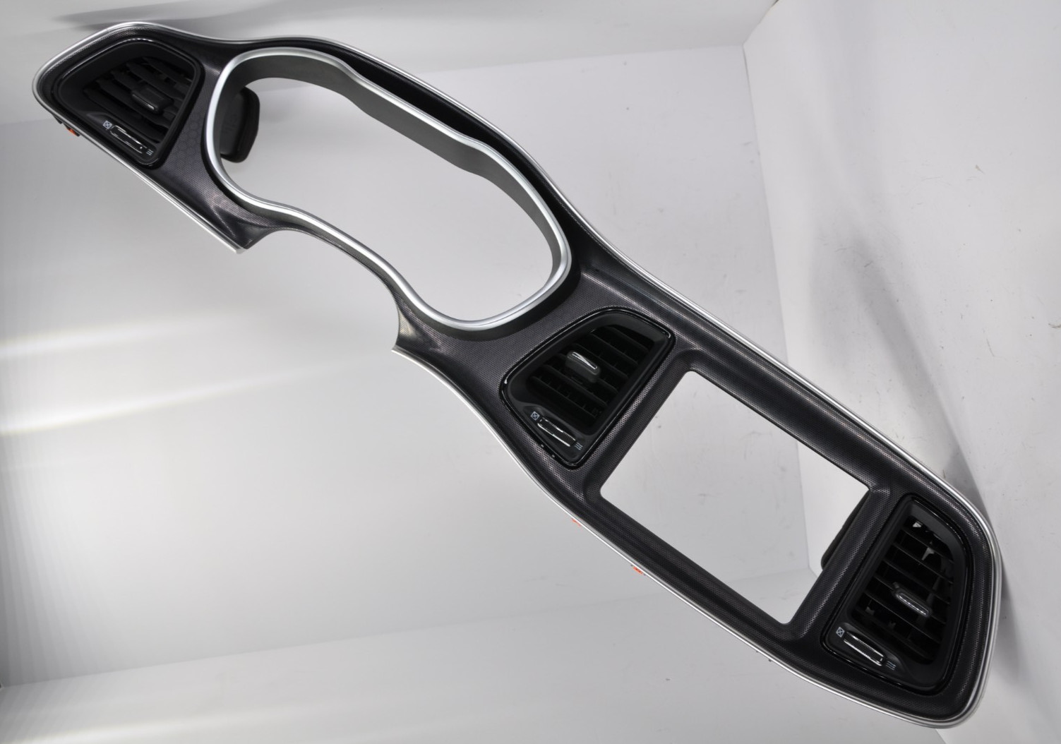 🚘▶️ 2017-2023 Dodge Challenger Hellcat OEM Carbon Fiber Radio/Speedometer Bezel