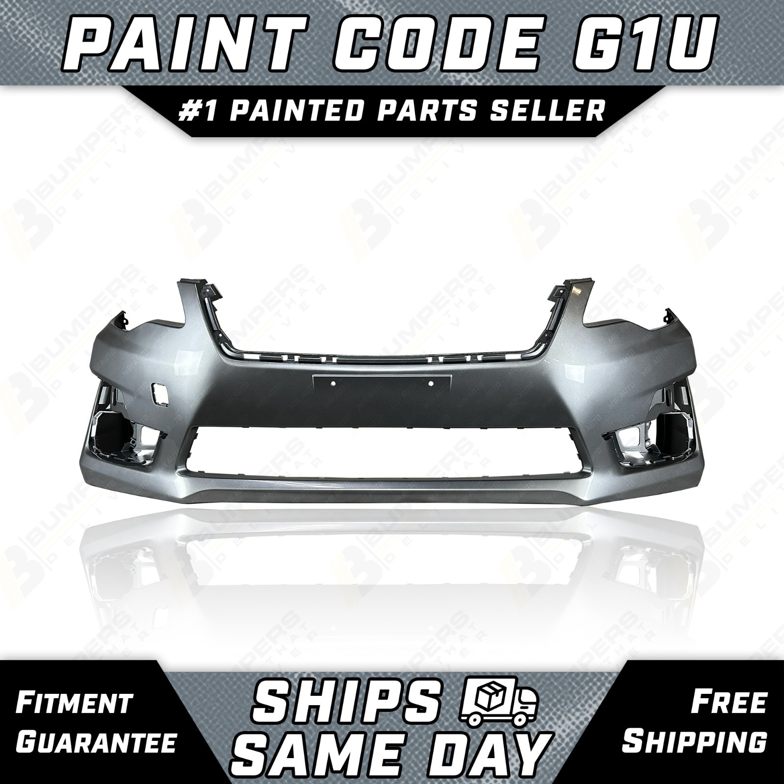 NEW Painted *G1U Ice Silver* Front Bumper Cover for 2015 2016 Subaru Impreza