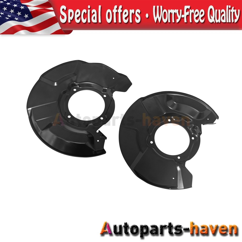 For 2000-07 Toyota Sequoia Tundra Front Left&Right Side Brake Dust Shield pair