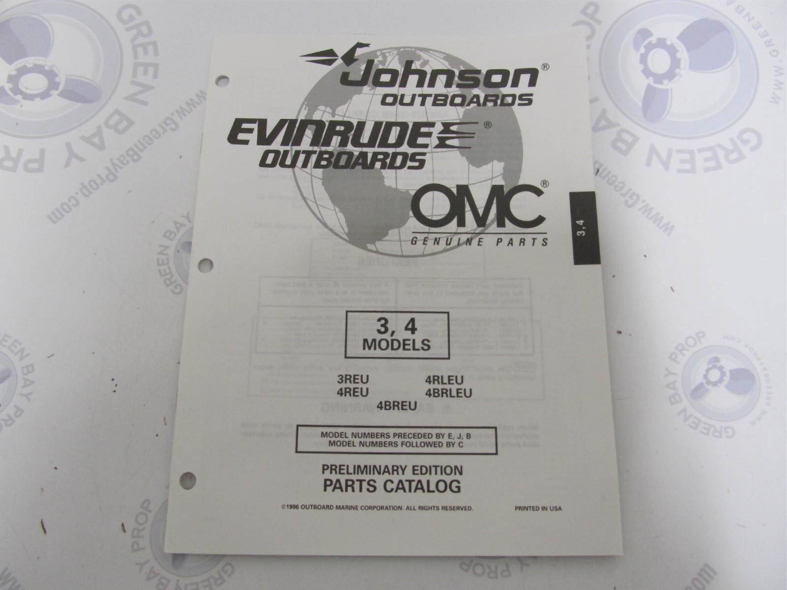 438650 OMC Evinrude Johnson 3-4 HP Outboard Parts Catalog 1997 438650 OMC Evinrude Johnson 3-4 HP Outboard Parts Catalog 1997