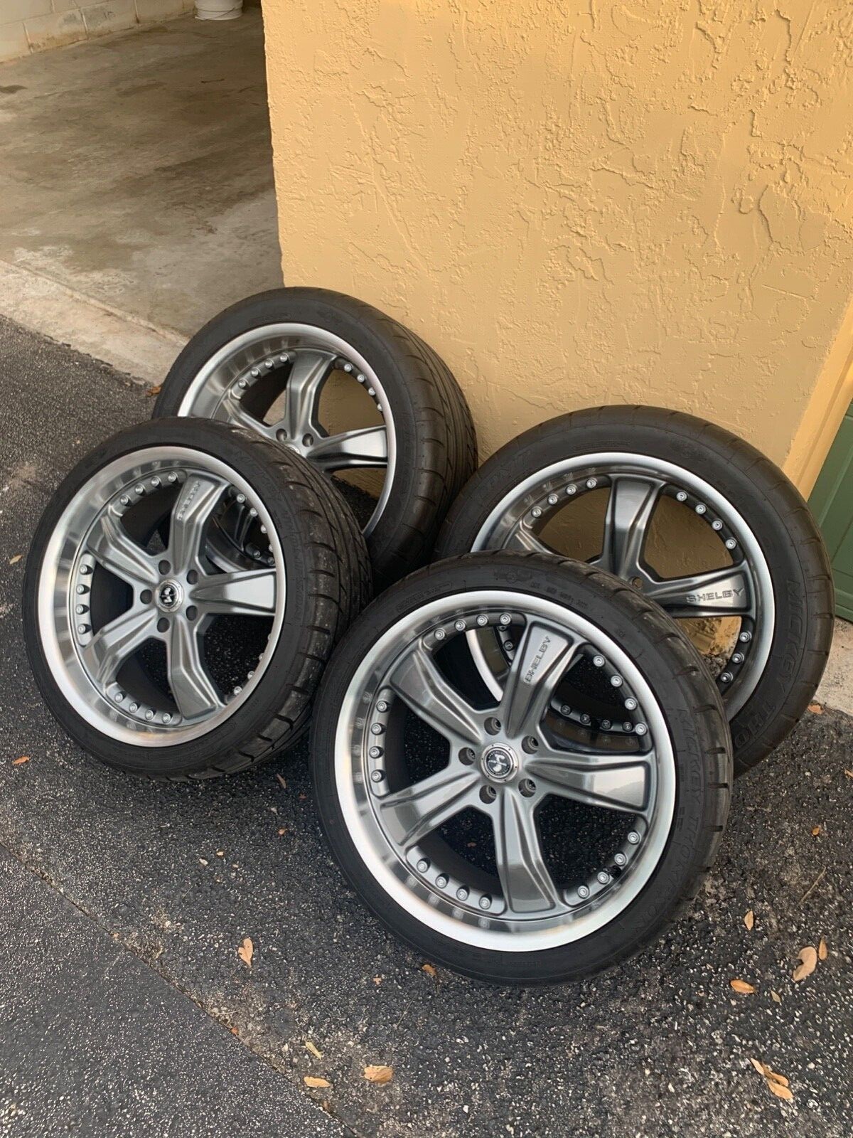 Shelby Razor Gunmetal Grey | Wheel Set | Fits 2015-2022 Mustang