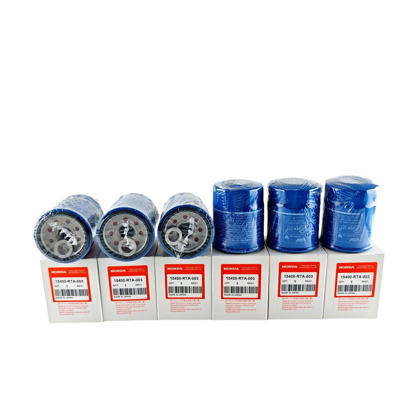 6PCS OEM 15400-RTA-003 Oil Filter For 09-26 Honda Acura With Drain Plug Washer