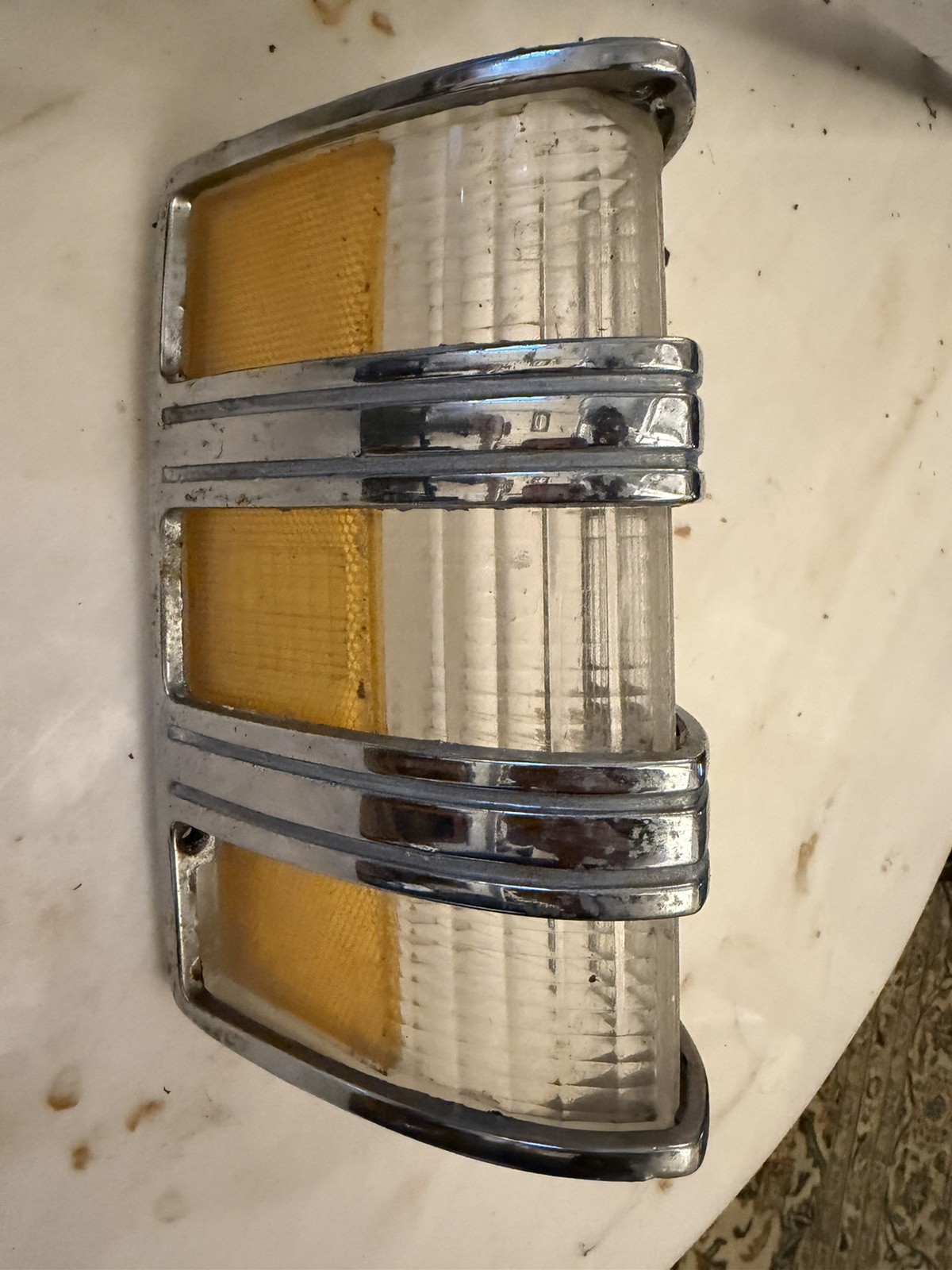 1975 1976 1977 1978 Ford LTD parking lamp marker light chrome bezel lens 