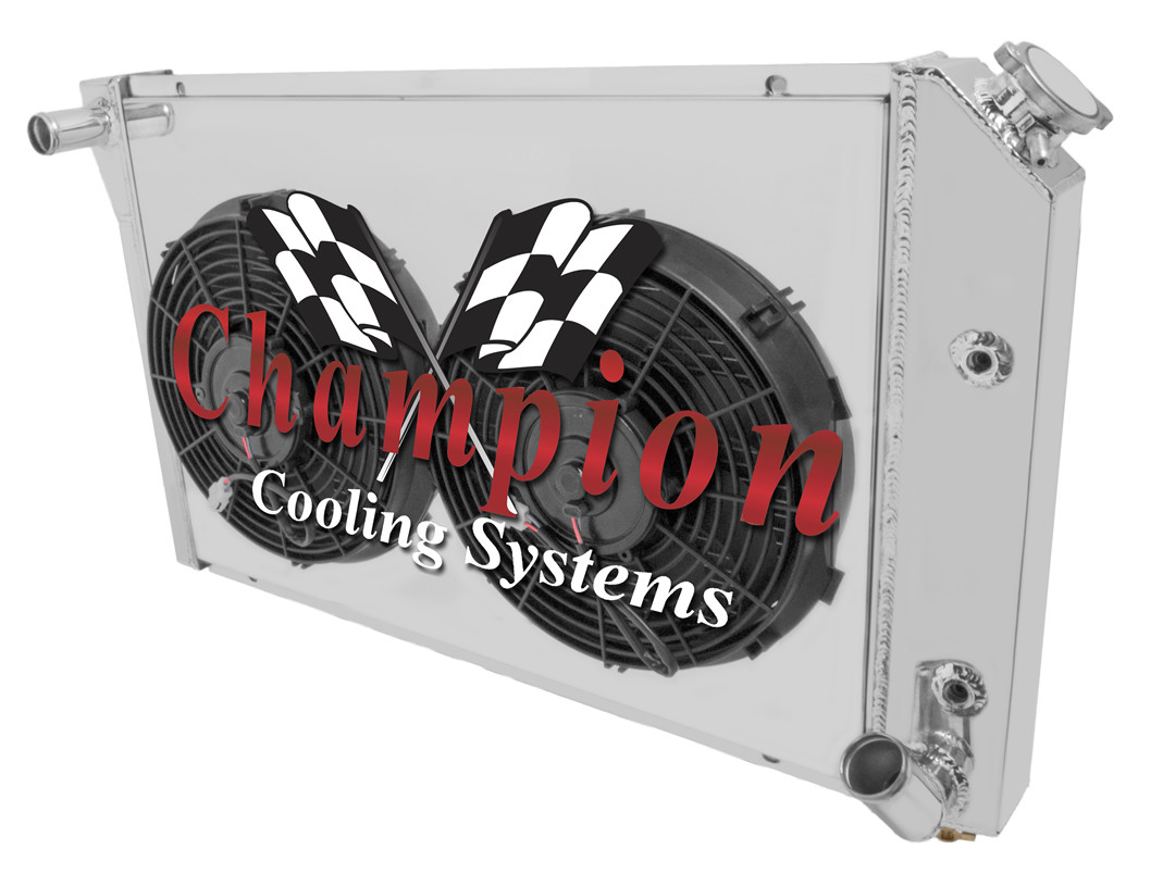 1977 - 1982 Chevy Corvette 3 Row Alliant Radiator w/ 2 12