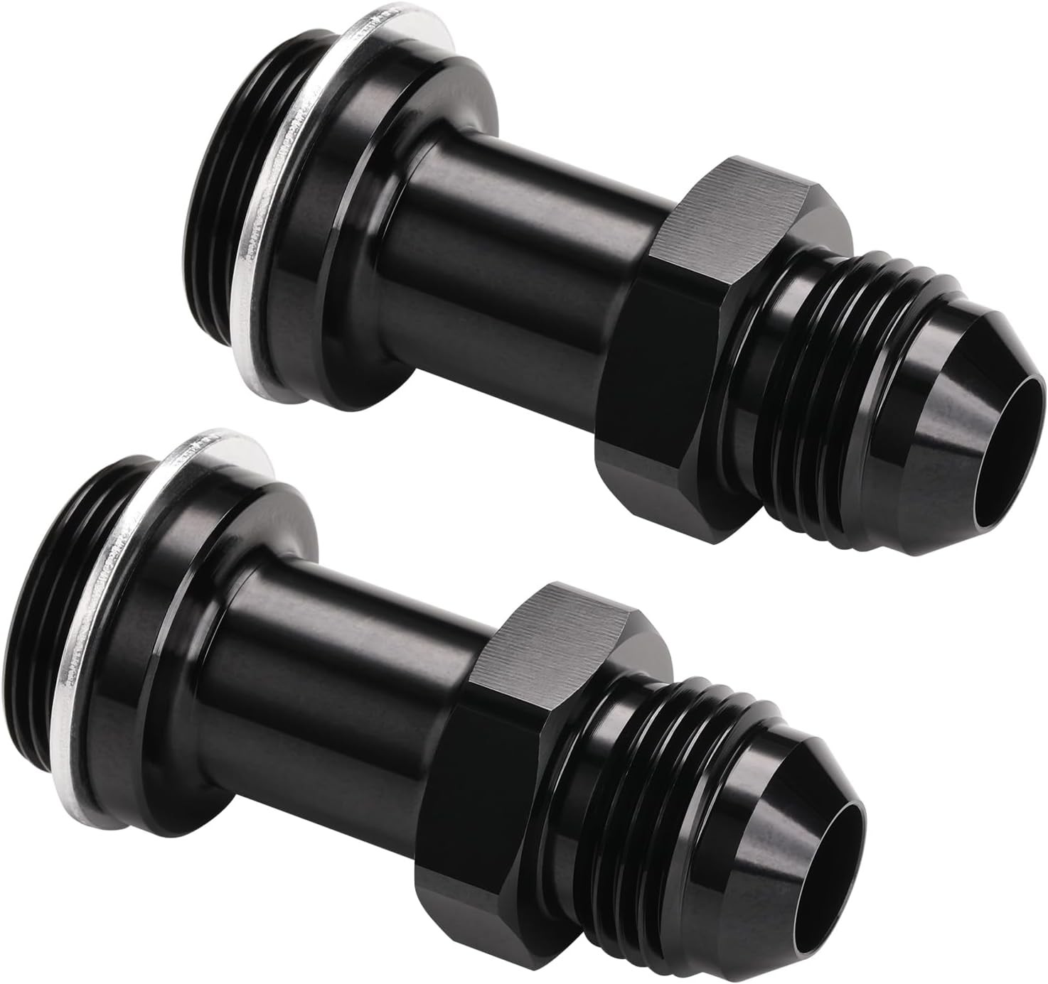 8AN Male Flare to 7/8-20 Carb Carburetor Inlet Fitting Adapter 2-1/8 Inch Long A 8AN Male Flare to 7/8-20 Carb Carburetor Inlet Fitting Adapter 2-1/8 Inch Long A