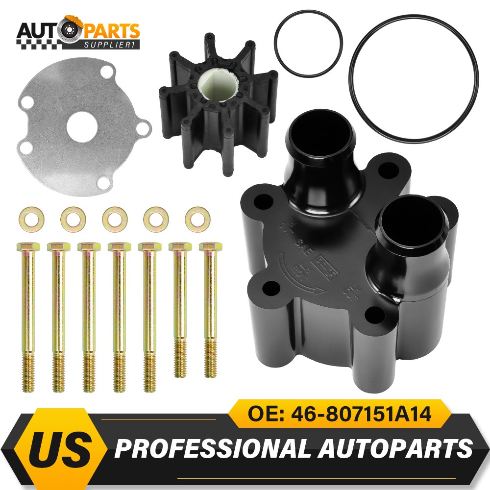 For Mercury Quicksilver MerCruiser 46-807151A14 Sea Water Pump Impeller Kit Body