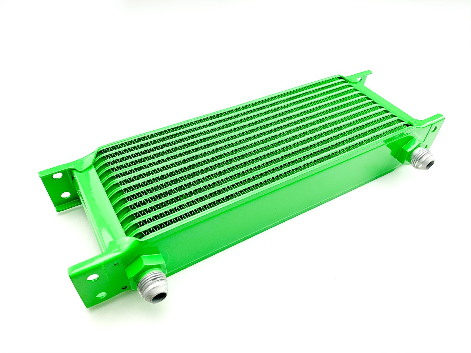 Speedline'z Motorsports High Perf. Bright Lime Powder Coated 13 Row Oil Cooler