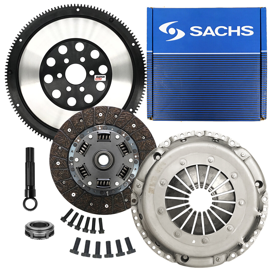 SACHS-MAX STAGE 2 CLUTCH KIT+SOLID FLYWHEEL VW GOLF JETTA 1.8T TURBO 1.8L 5-SPD