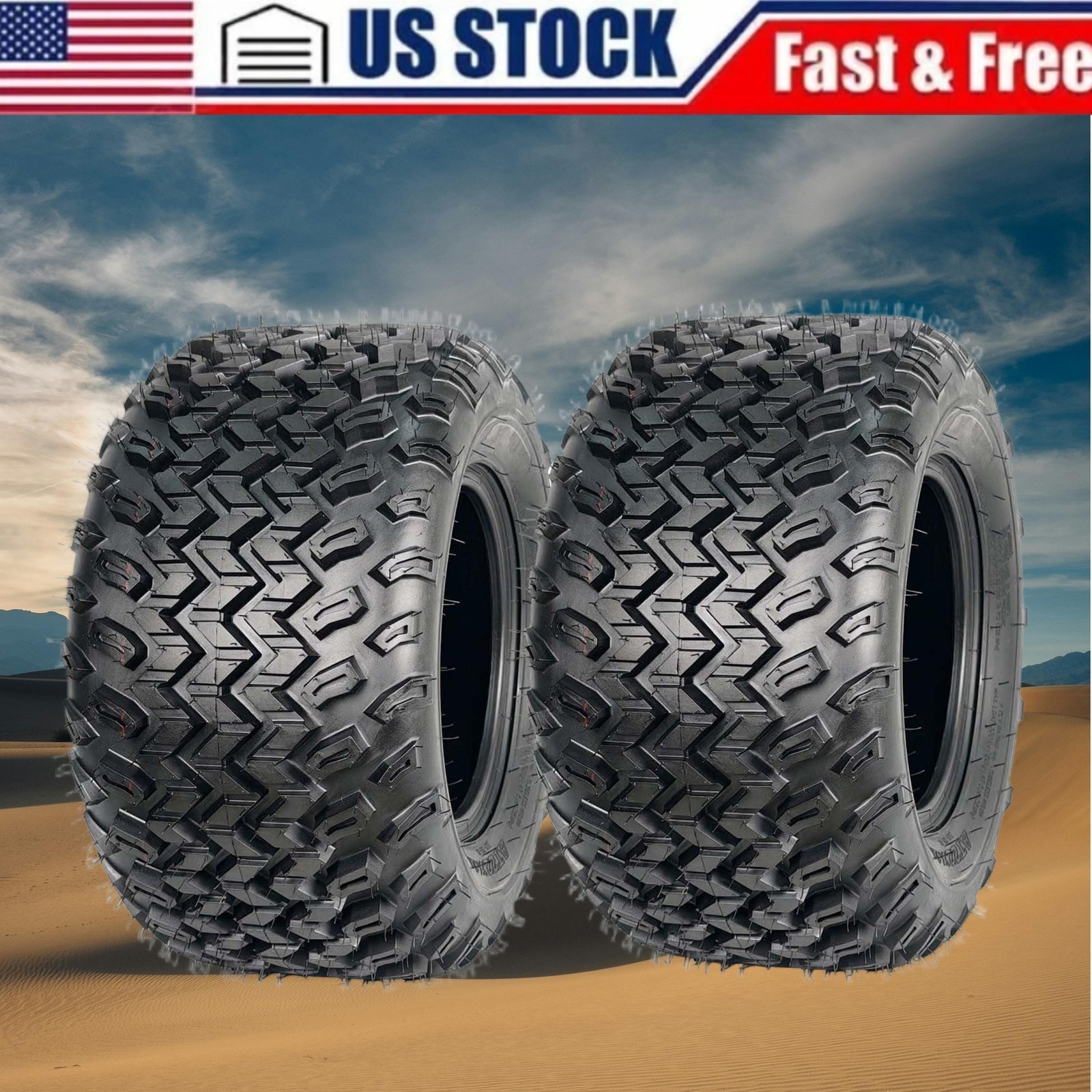 ⭐22x11.00-10 22x11-10 22x11x10 Lawn Mower Tractor ATV Tires 4 Ply Rated Set of 2
