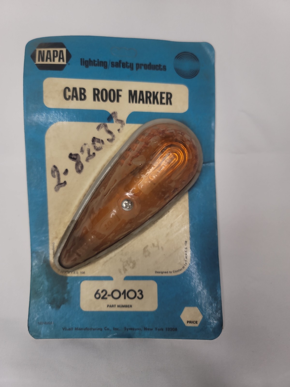 VTG NOS NAPA Streamlined Cab Roof Marker Light Assembly 12v Part 62-0103 VTG NOS NAPA Streamlined Cab Roof Marker Light Assembly 12v Part 62-0103