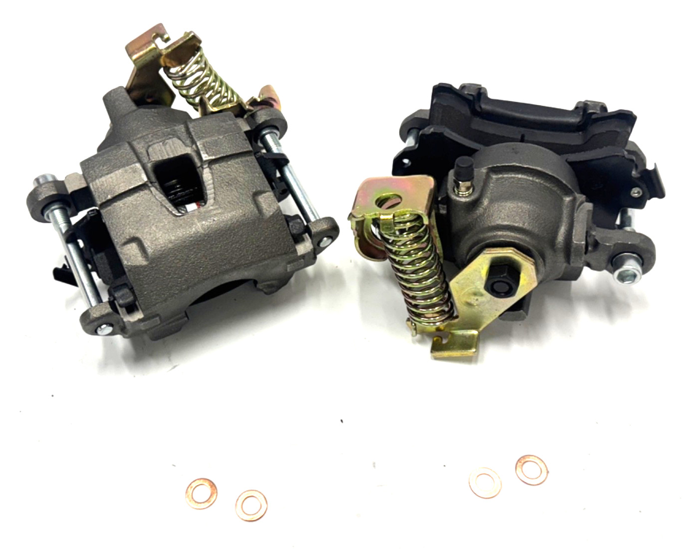 Pair Rear Disc Brake Conversion E-Brake Calipers w Pads 80-85 CADILLAC SEVILLE Pair Rear Disc Brake Conversion E-Brake Calipers w Pads 80-85 CADILLAC SEVILLE