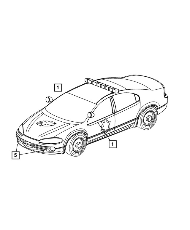 Genuine Mopar Fog Lamp Left 4574837
