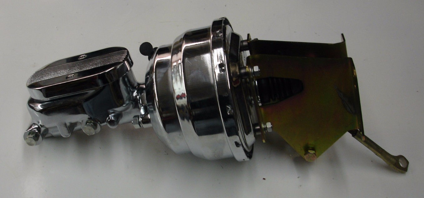 chrome power brake booster master 8\