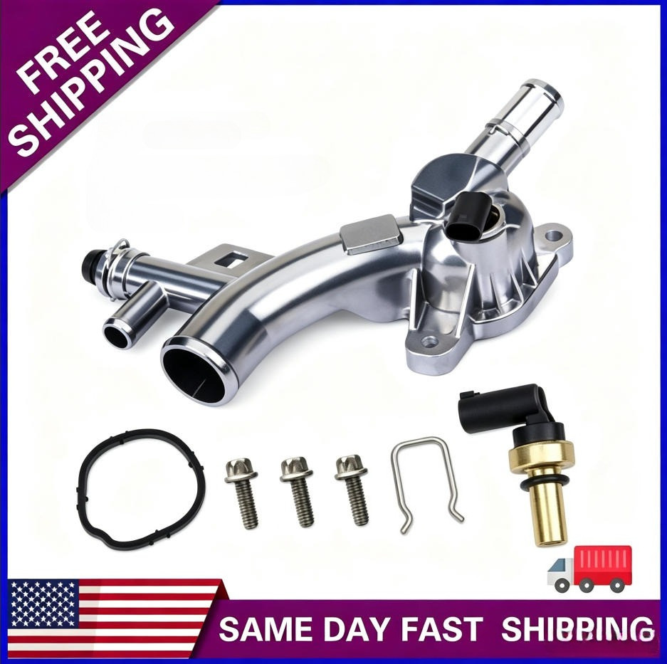 Aluminum Coolant Housing Water Outlet For 2011-2020 Chevy Cruze Sonic Trax 1.4L Aluminum Coolant Housing Water Outlet For 2011-2020 Chevy Cruze Sonic Trax 1.4L