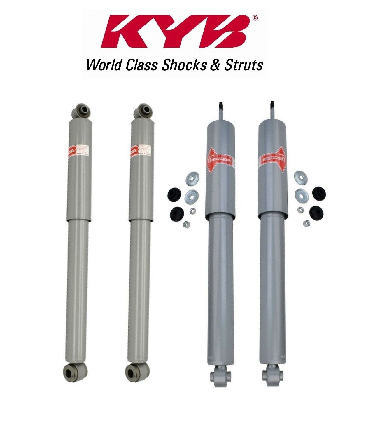 KYB Gas-A-Just Front & Rear Shocks Absorbers OEM Kit Set of 4 For Dodge Plymouth