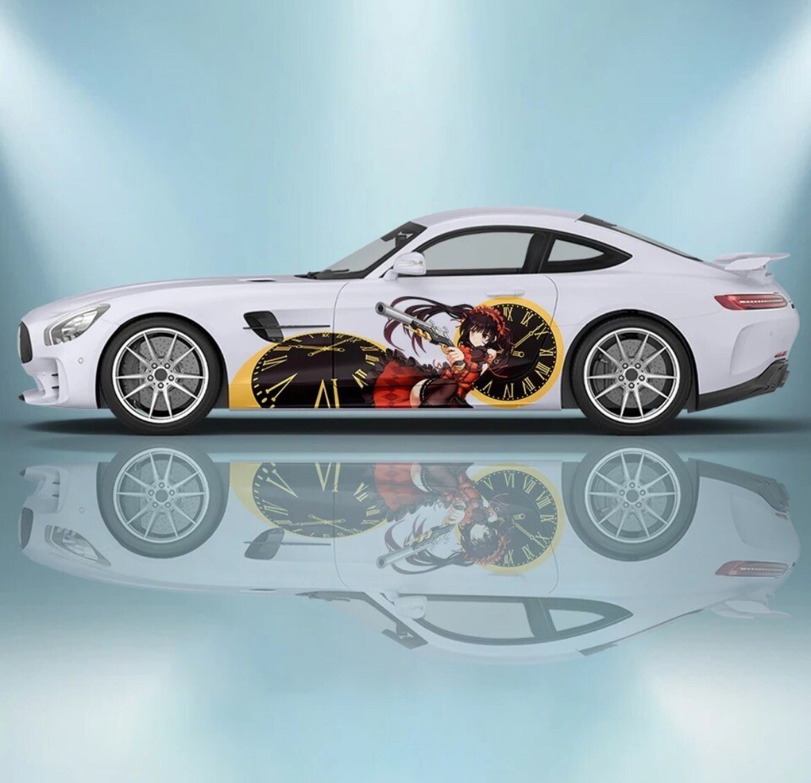 Itasha Custom Car Decals; Anime Inspired Car Decals; Itasha Side Decal,Both Side