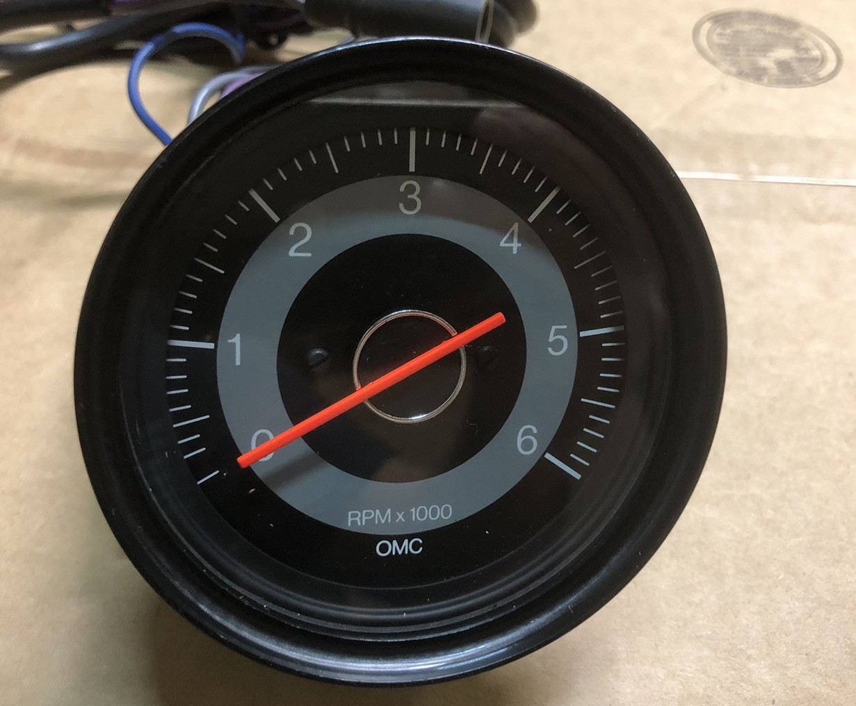 1980's OMC Johnson/Evinrude Marine Tachometer 173604 NOS 