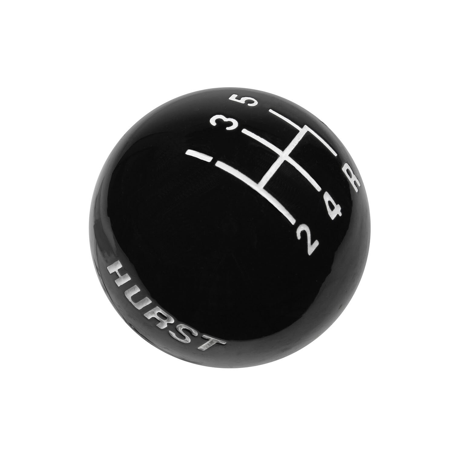 Hurst High Gloss Black High Strength Plastic Shift Knob - 5-Speed Pattern Hurst High Gloss Black High Strength Plastic Shift Knob - 5-Speed Pattern