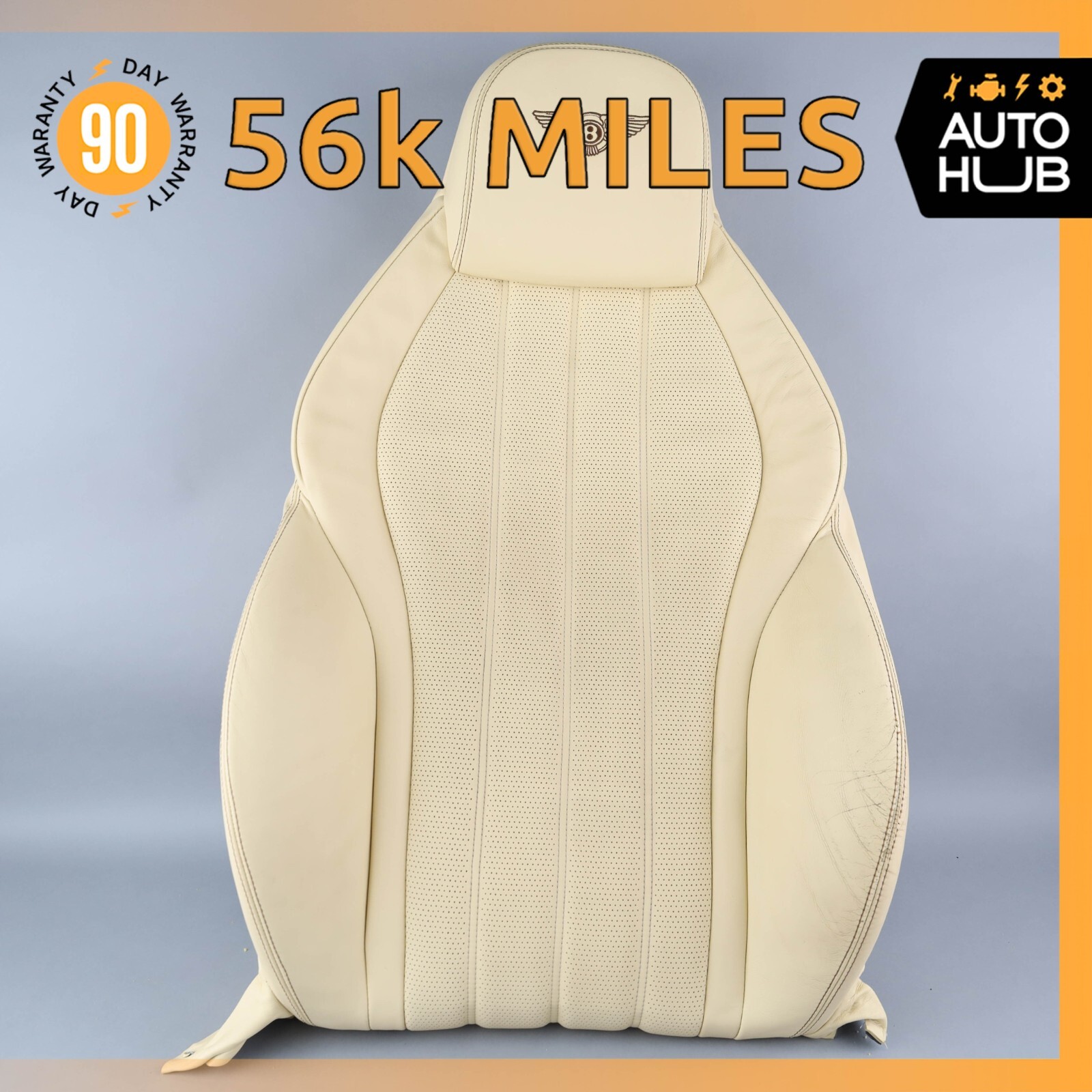 12-15 Bentley Continental GT GTC Front Left Driver Top Upper Seat Cushion OEM 12-15 Bentley Continental GT GTC Front Left Driver Top Upper Seat Cushion OEM