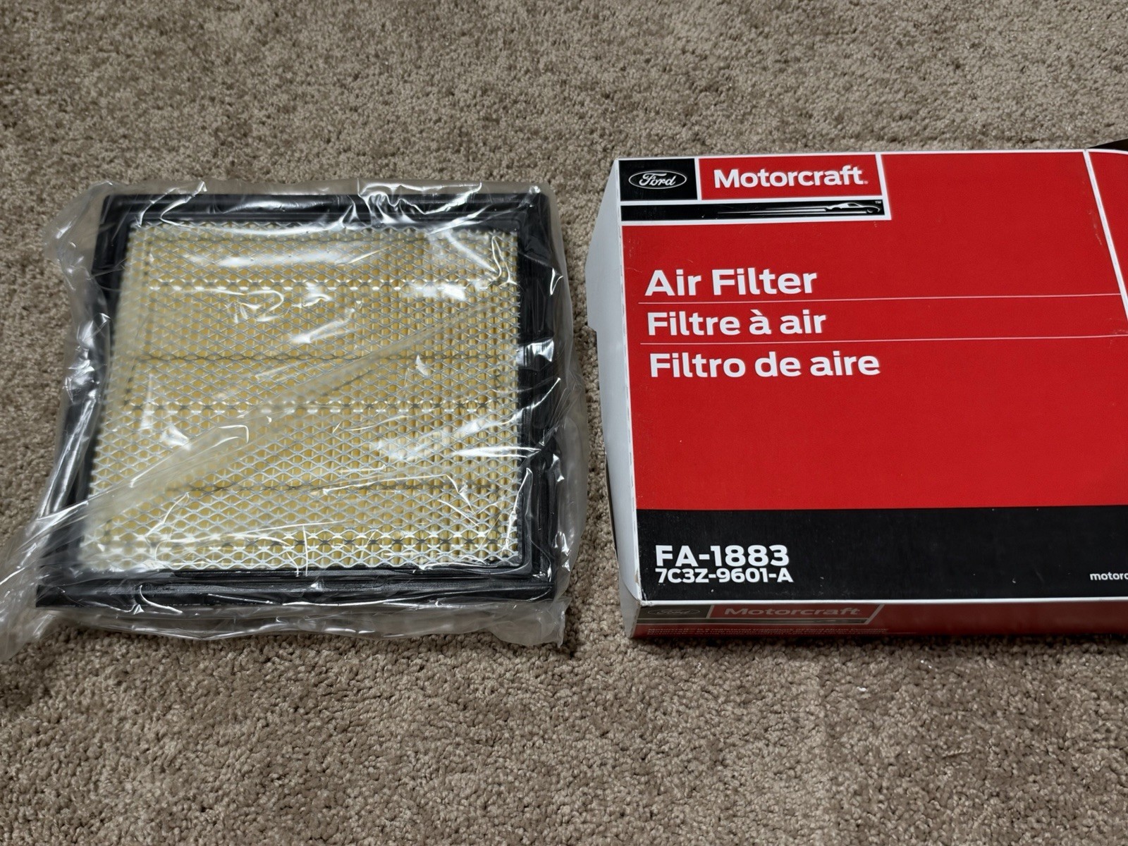 Genuine OEM Motorcraft FA1883 Ford 7C3Z9601A Air Filter NEW Genuine OEM Motorcraft FA1883 Ford 7C3Z9601A Air Filter NEW