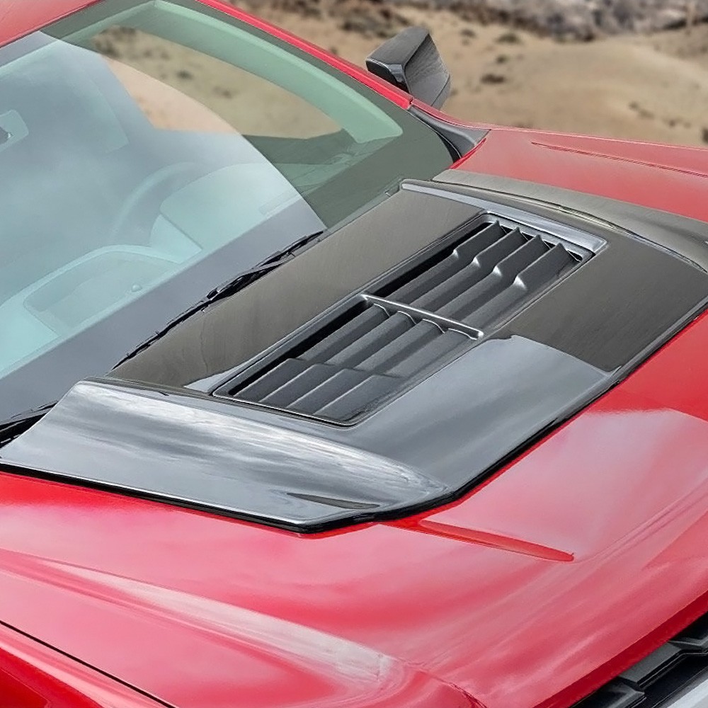 For Chevy Colorado 2016-2022 Air Design Satin Black Hood Scoop