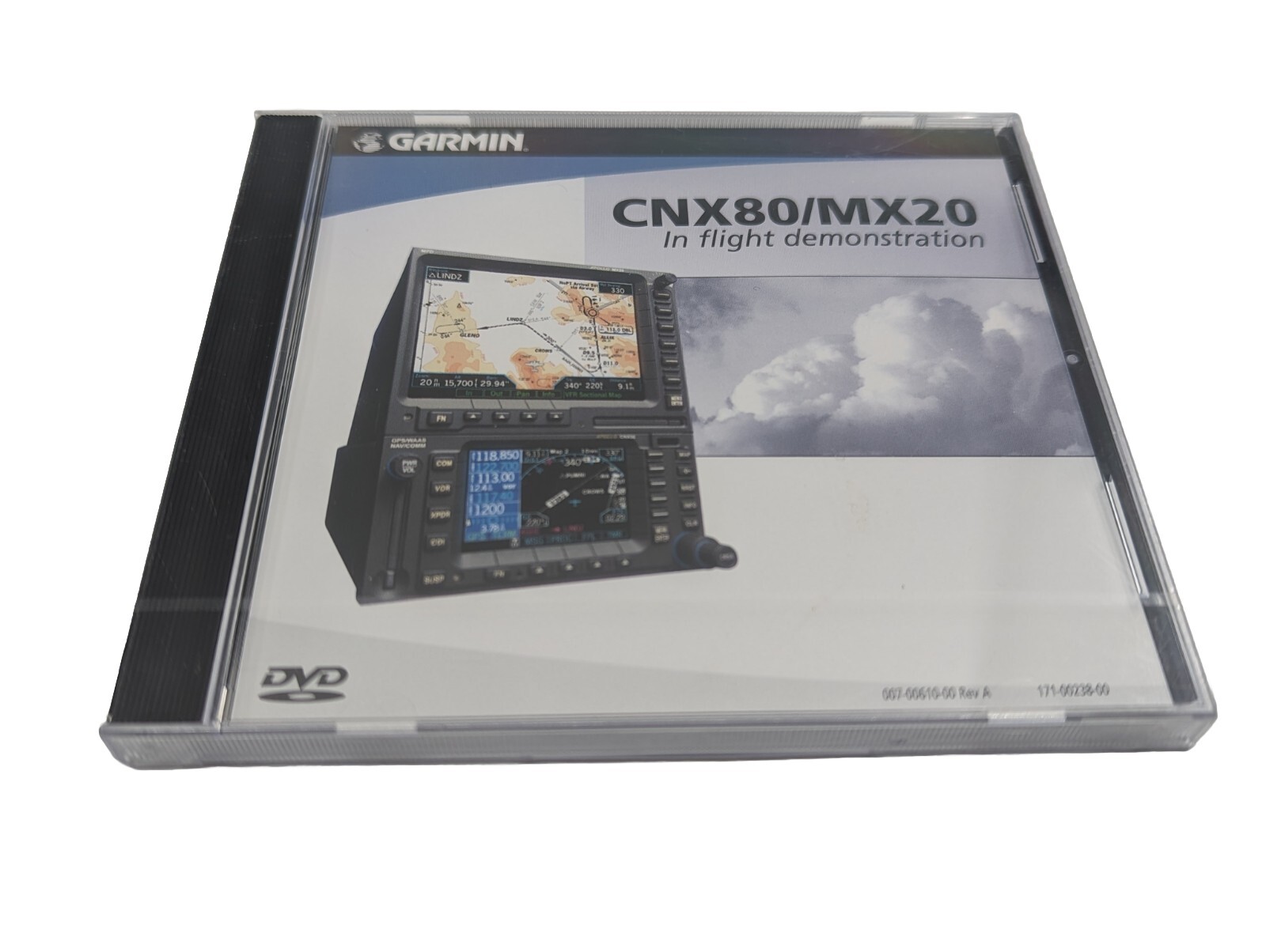 Garmin 26200205 CNX/80 MX20 In Flight Demonstration DVD 010-10544-00, NOS-SEALED