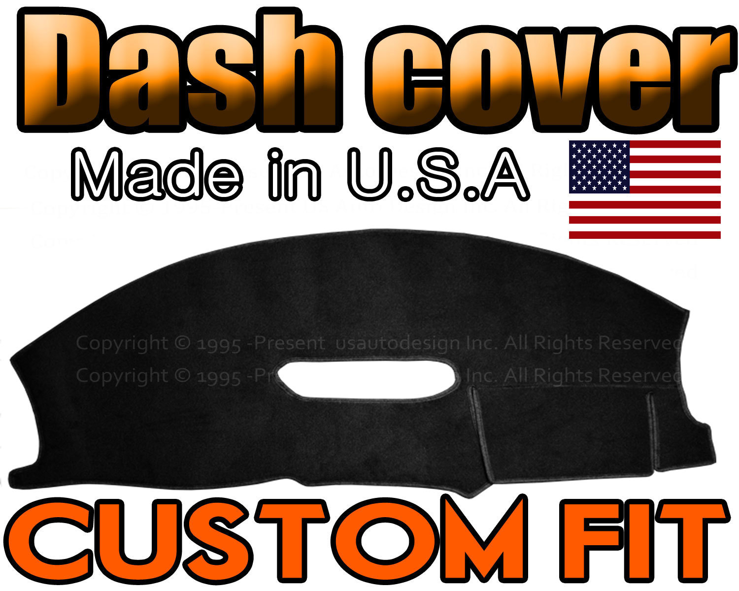 fits 1997-2002 CHEVROLET CAMARO DASH COVER MAT DASHBOARD PAD MADE IN USA / BLACK