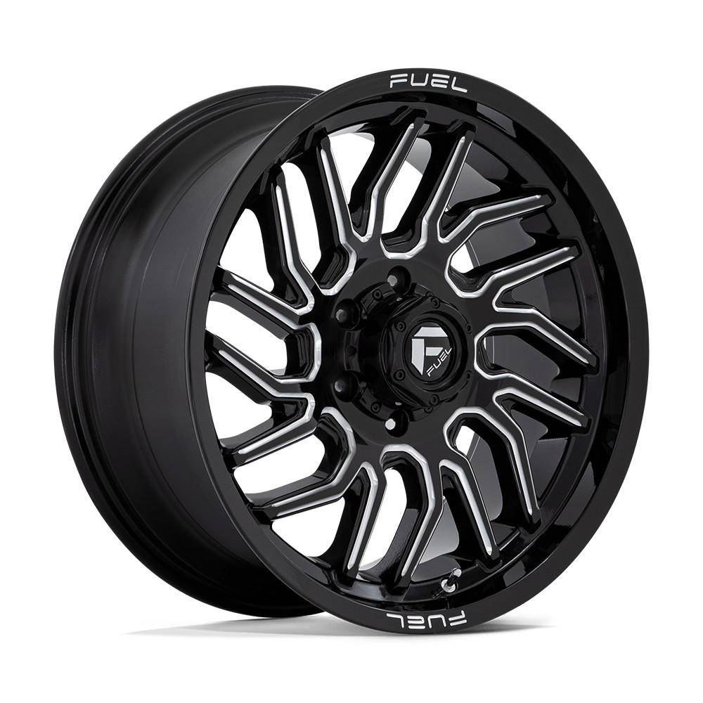 20x9 Fuel D807 Hurricane Gloss Black Milled Wheel 6x5.5 (20mm)