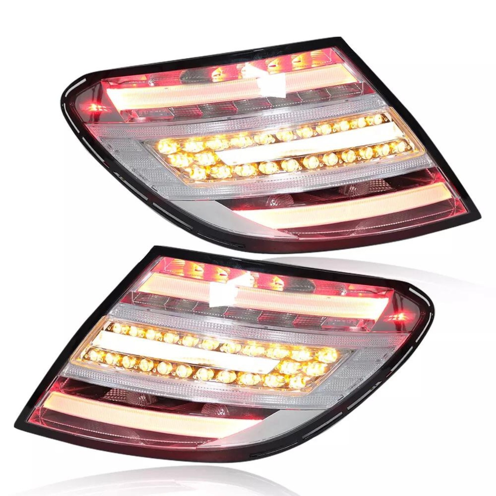 2xRear LED Brake Tail Light Lamp For 11-14 Mercedes Benz W204 C250 C300 C350 L+R